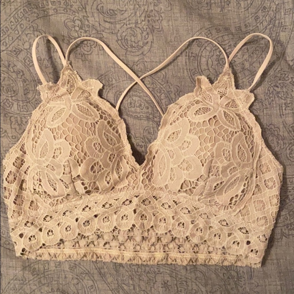 Free People style lace bralette